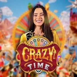 Crazy Time slot icon by Evolution, available at Gambiva Casino