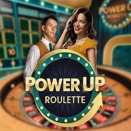 Official Live Casino logo: PowerUP Roulette by Pragmatic Play at Gambiva Casino